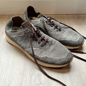 Green/ Brown Cole Haan fly knit sneakers